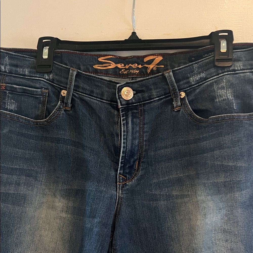 Seven7 Dark Blue Denim Jeans